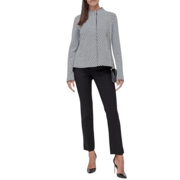 Emporio Armani Women's Blazer Jacket Ribbed Knit Silk Blend Large Retails $545 - Picture 8 of 11